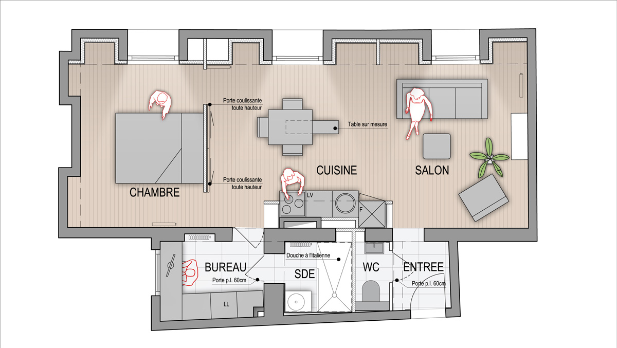 plan appartement architecte